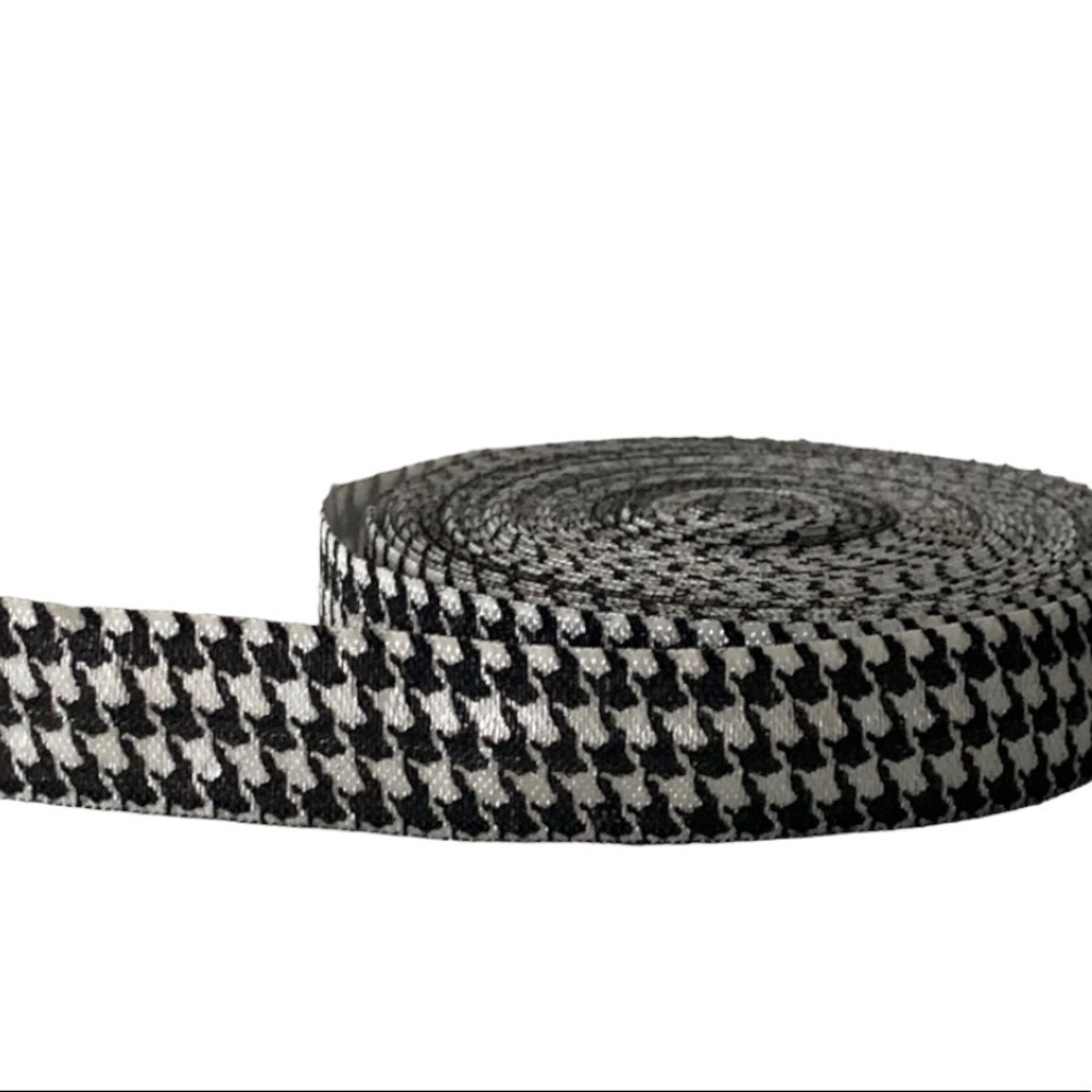 Black & White Houndstooth Foe Ponytail Holders, Fabric Diapers NWT